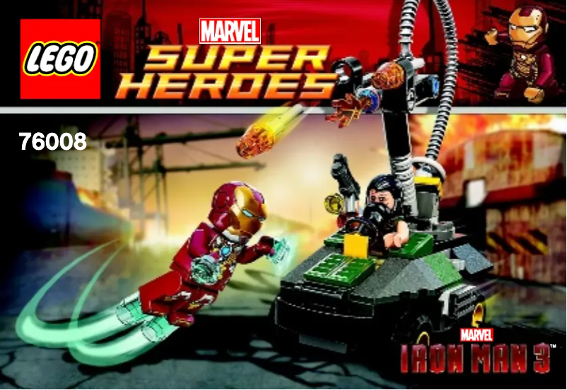 Page n°1 - Manuel utilisateur Lego Super Heroes 76008