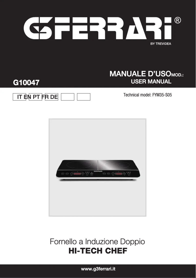 Imagen de la primera página del manual del dispositivo Rostò Titanium 37 G10147