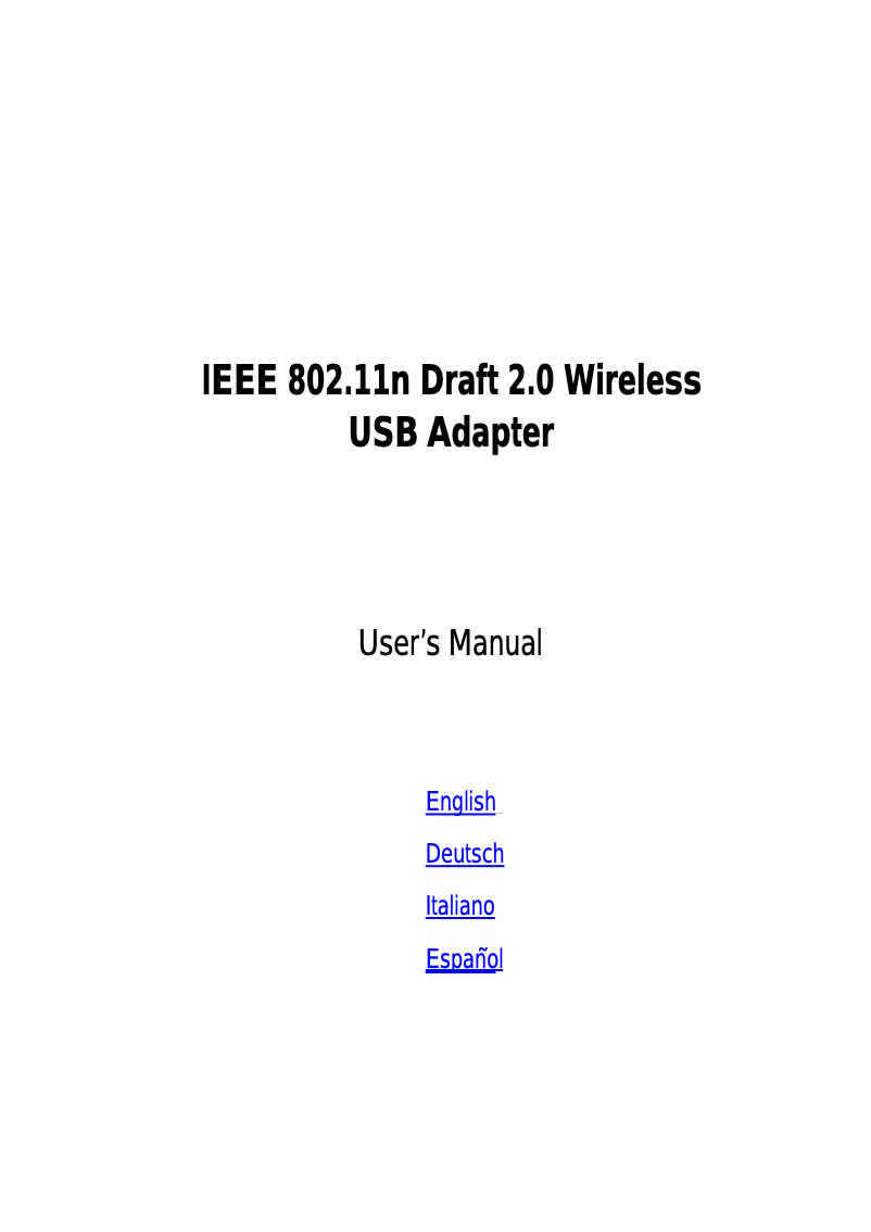 Page n°1 - Manuel utilisateur Longshine LCS-8131N2