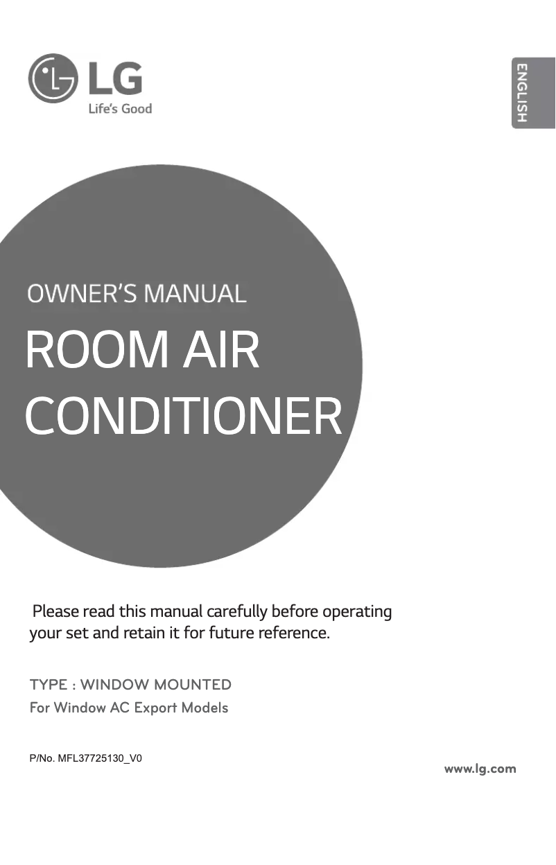 Página 1 del manual Manual de usuario LG LWAC1262QC2
