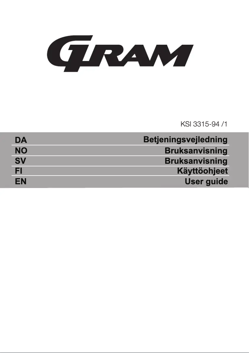 Image de la première page du manuel de l'appareil KSI 3315-94/1