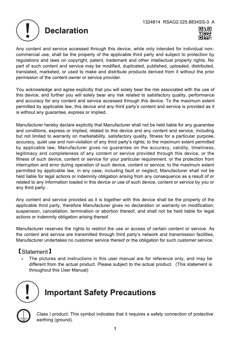 Page 1 de la notice Manuel utilisateur Hisense 100BM66D