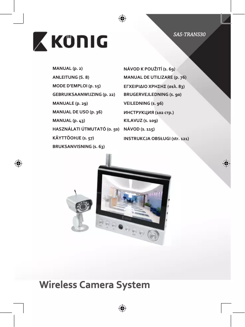 Page 1 de la notice Manuel utilisateur Konig SAS-TRANS30
