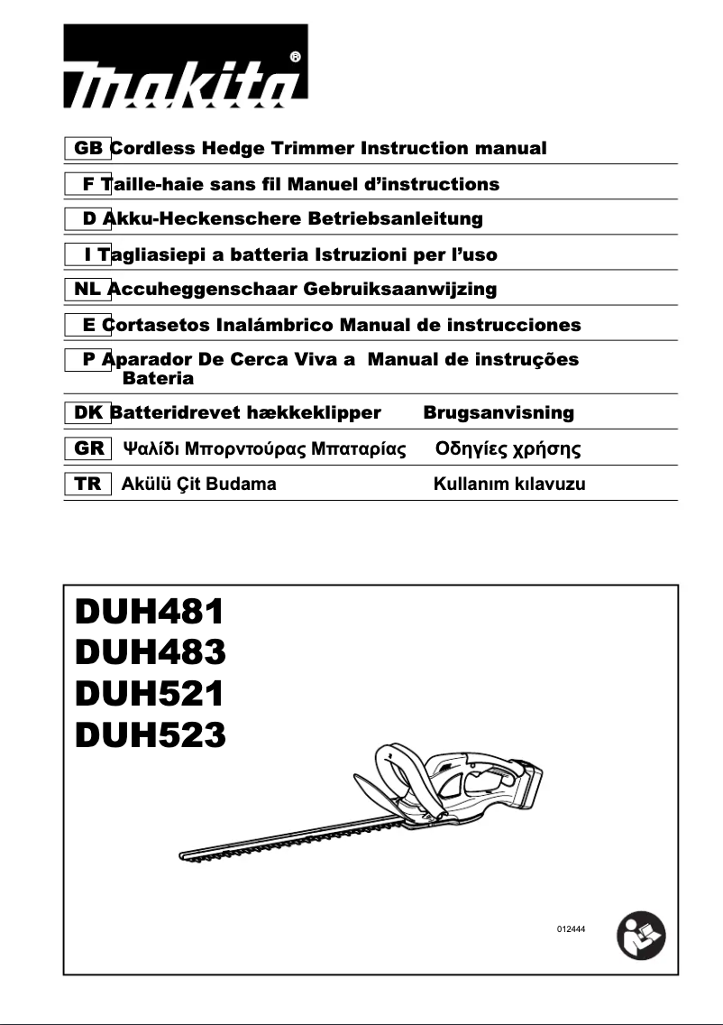 Image de la première page du manuel de l'appareil DUH483RFE