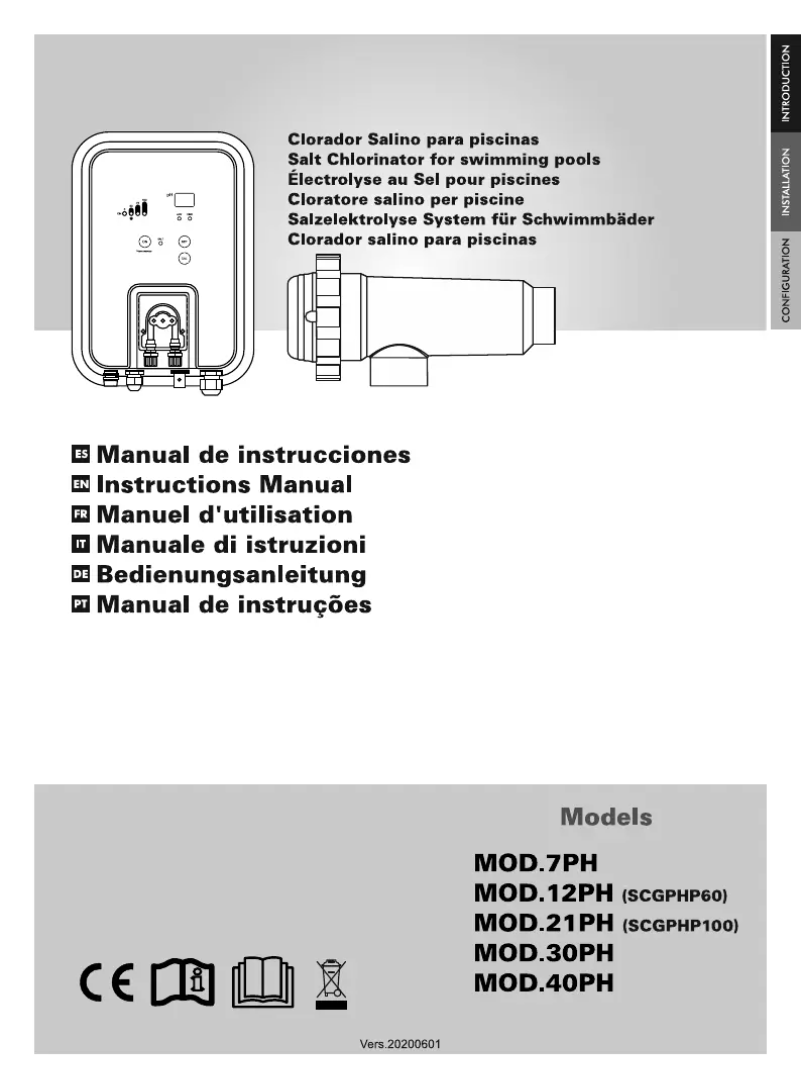 Page 1 de la notice Manuel utilisateur Gre SCGPHP100