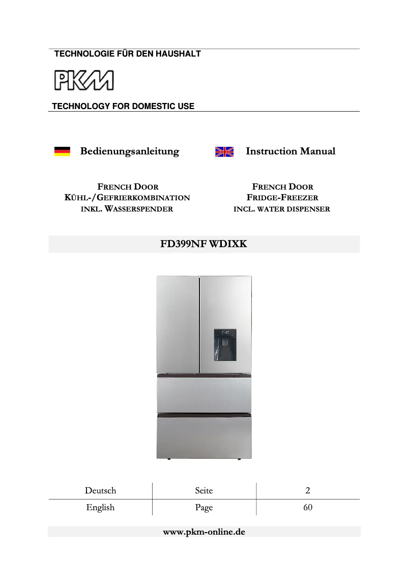 Image de la première page du manuel de l'appareil FD399NF WDIXK