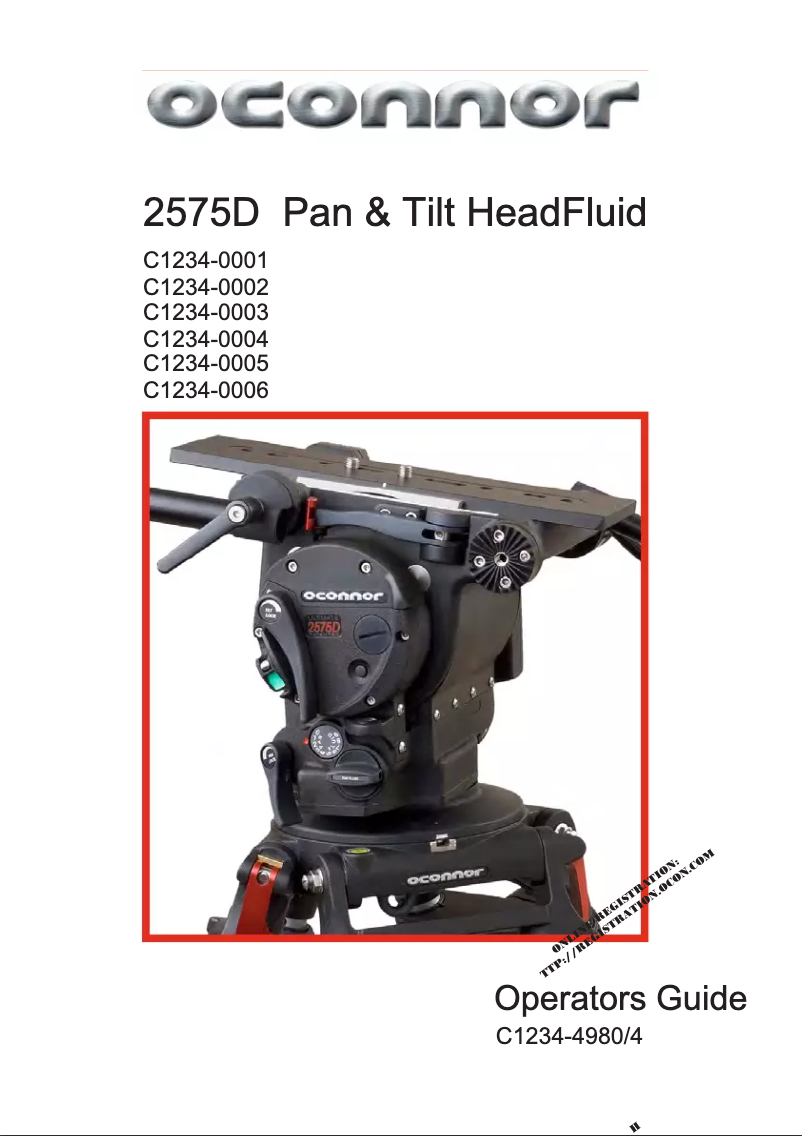 Page 1 de la notice Manuel utilisateur OConnor Ultimate 2575D