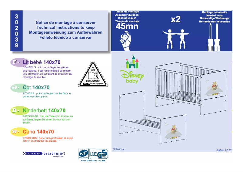Image de la première page du manuel de l'appareil 302039
