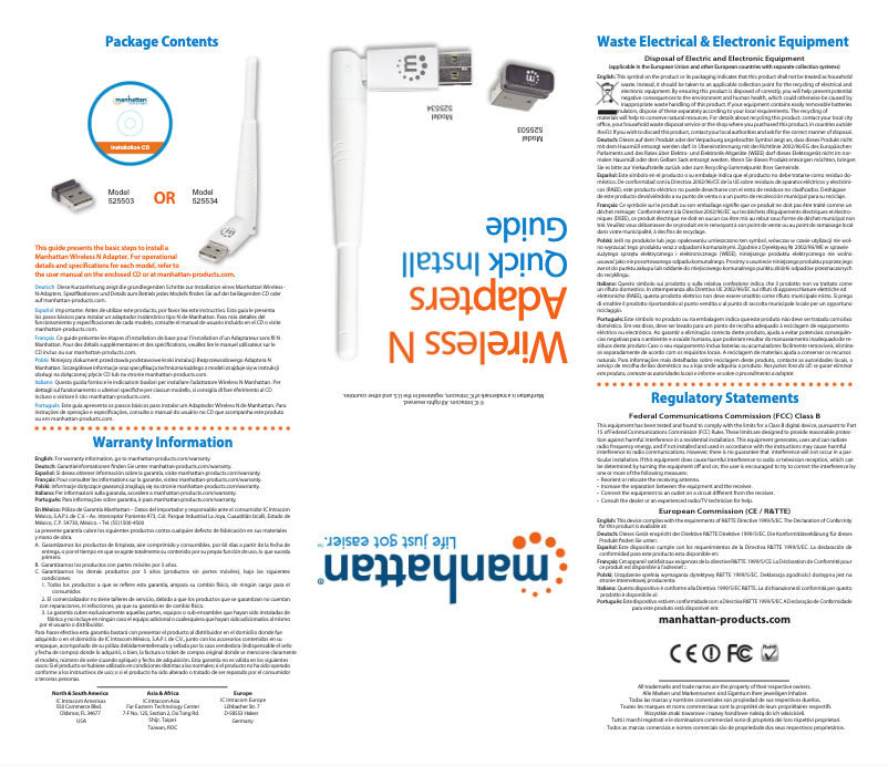 Page 1 de la notice Manuel utilisateur Manhattan Range+ 300N