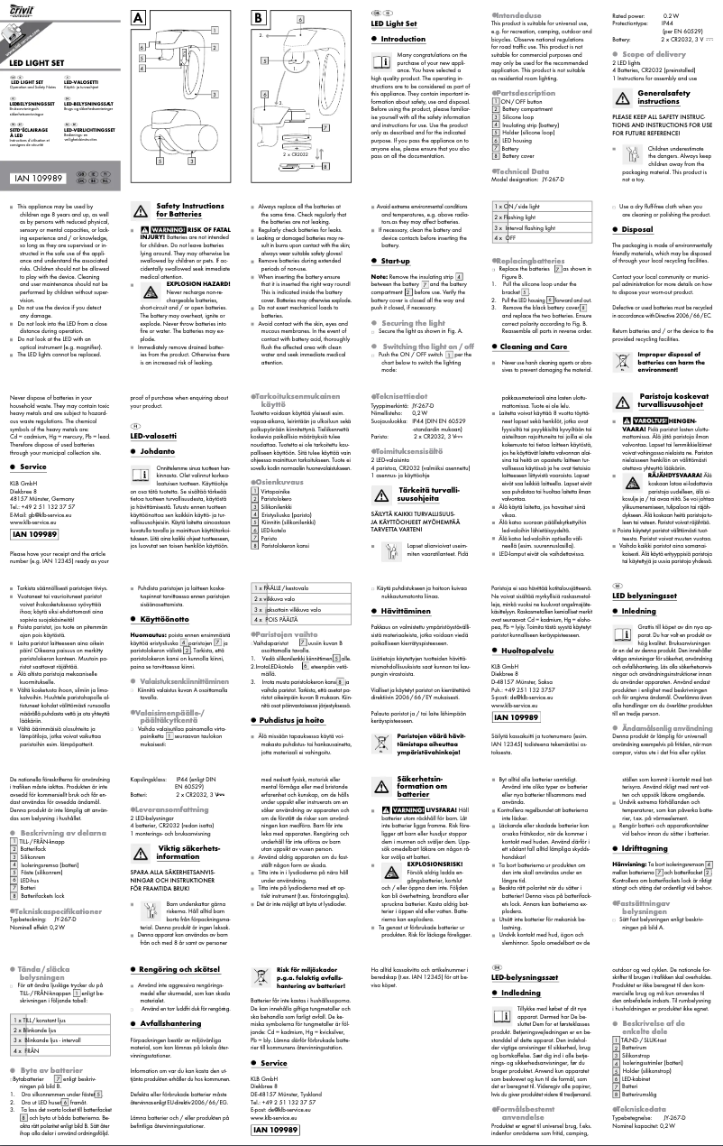 Image de la première page du manuel de l'appareil IAN 298456