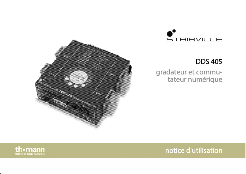 Page 1 de la notice Manuel utilisateur Stairville DDS 405