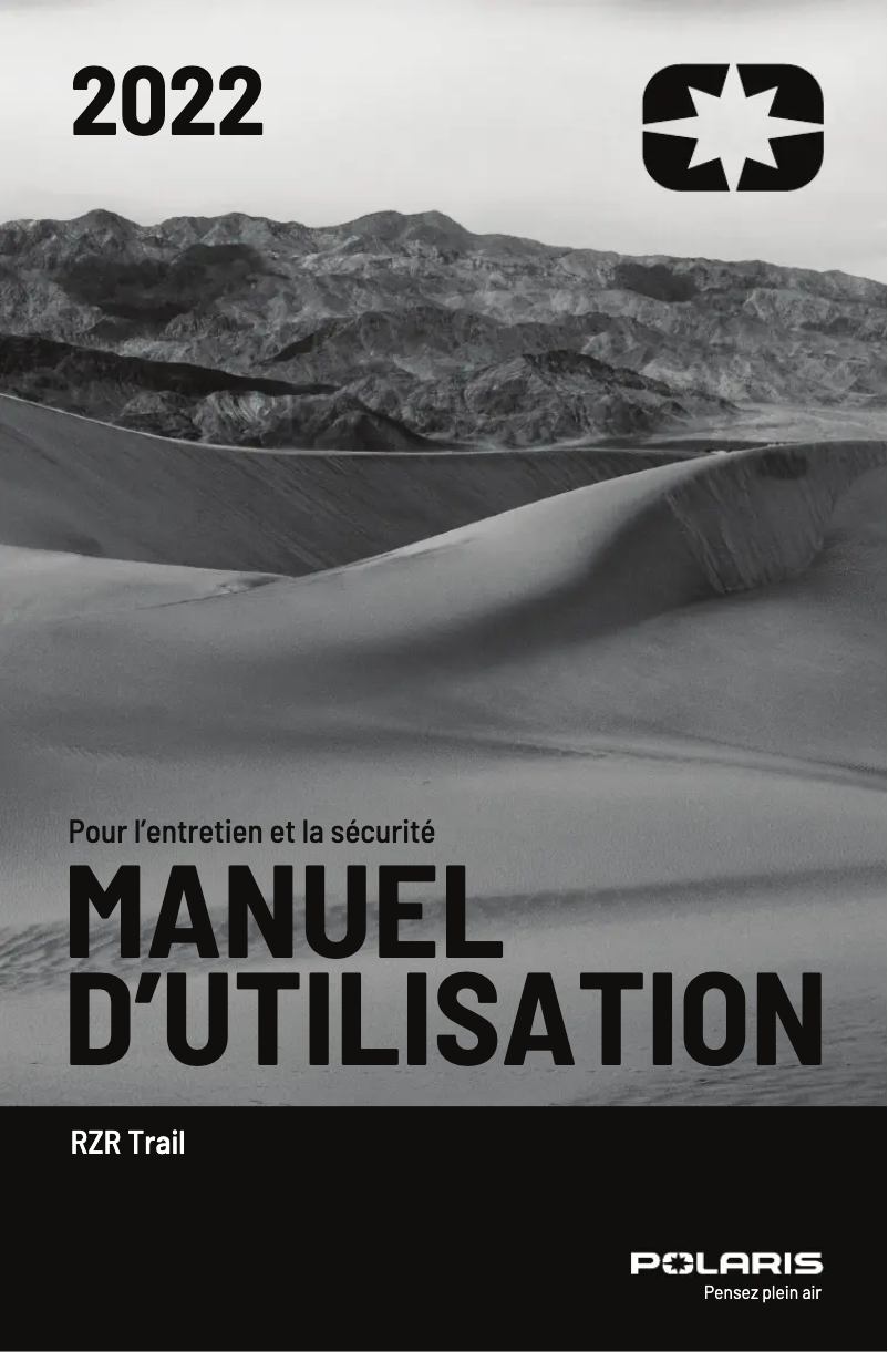 Page 1 de la notice Manuel utilisateur Polaris RZR Trail Premium (2022)