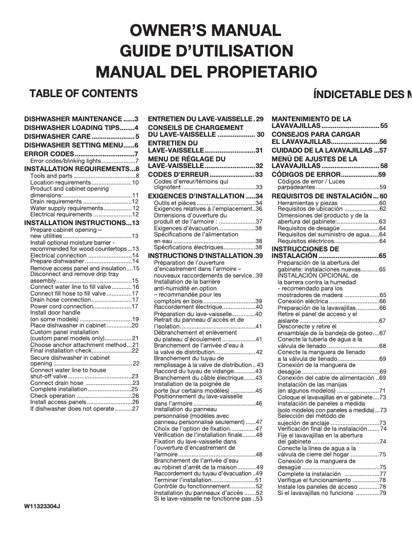 Page n°1 - Guide de démarrage rapide Maytag MDFS3924RZ