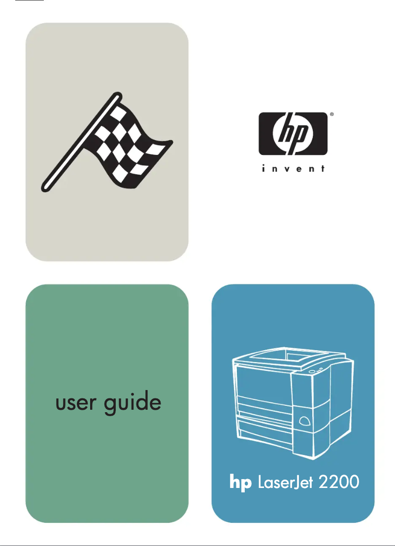 Page 1 de la notice Manuel utilisateur HP LaserJet 2200dtn