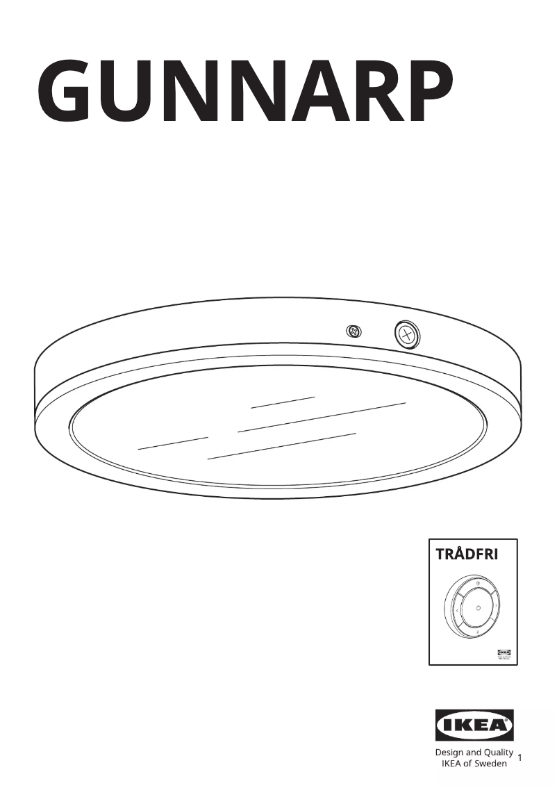 Imagen de la primera página del manual del dispositivo GUNNARP