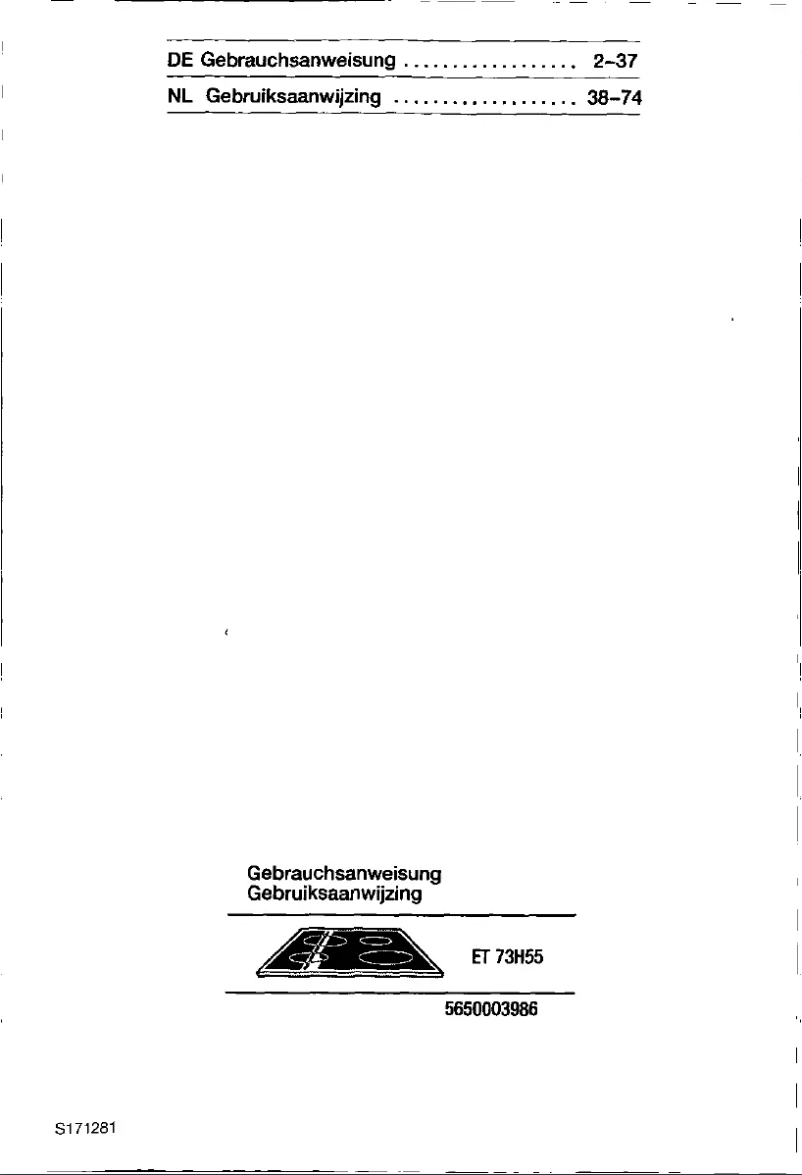 Page 1 de la notice Manuel utilisateur Siemens ET73H55