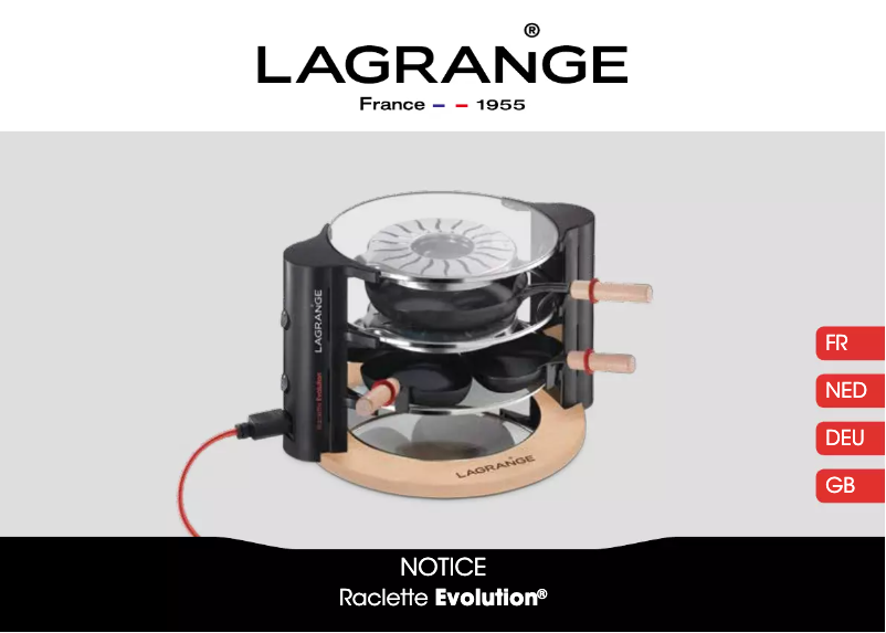 Image de la première page du manuel de l'appareil Evolution 149012