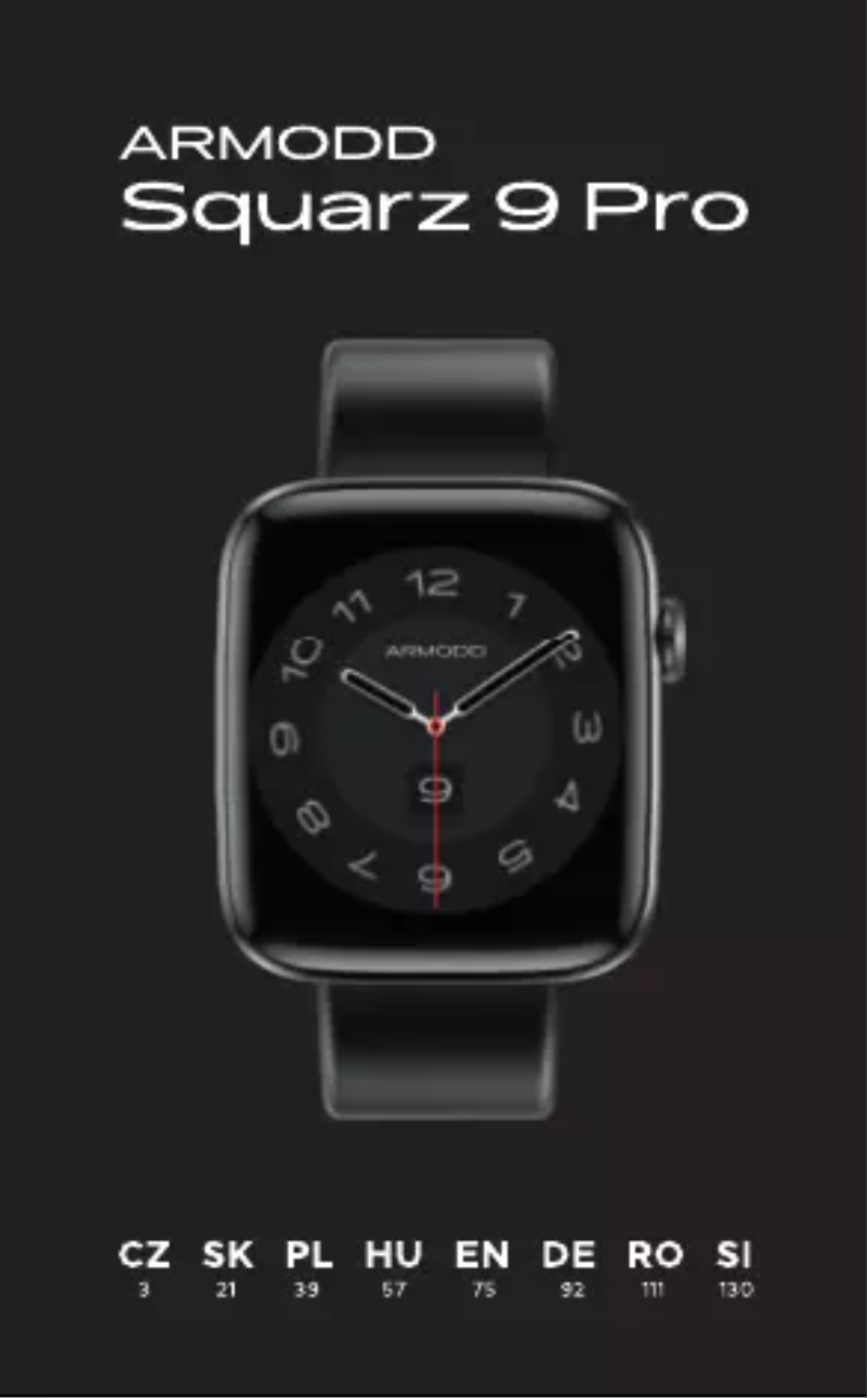 Page 1 de la notice Manuel utilisateur Armodd Squarz 9 Pro