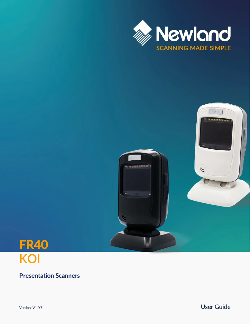 Page n°1 - Manuel utilisateur Newland FR40 Koi II