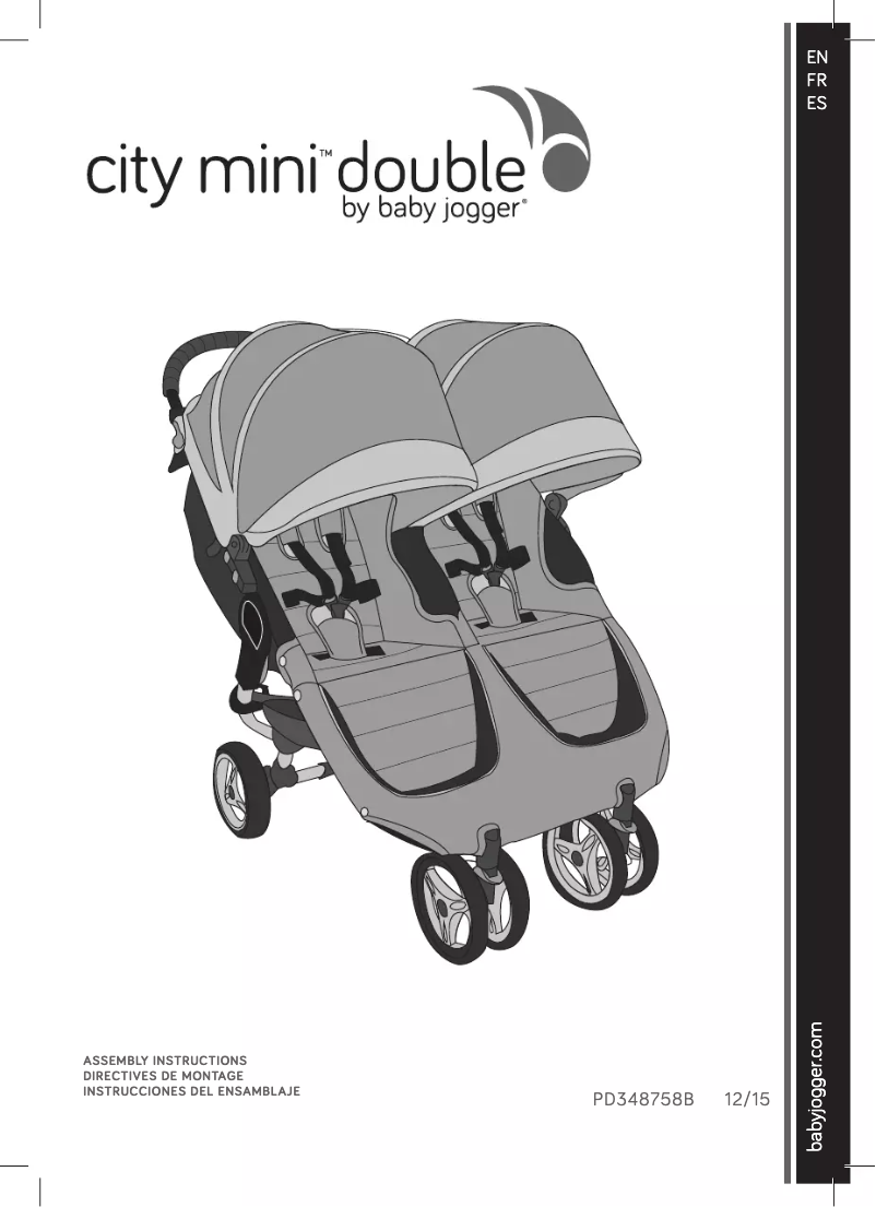 Page 1 de la notice Manuel utilisateur Baby Jogger City Mini Double