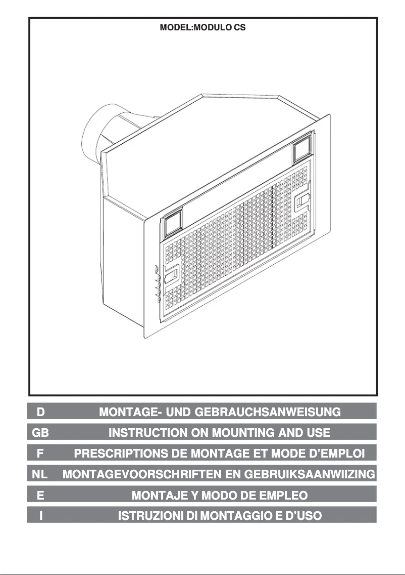 Page 1 de la notice Manuel utilisateur Airforce Modulo CS