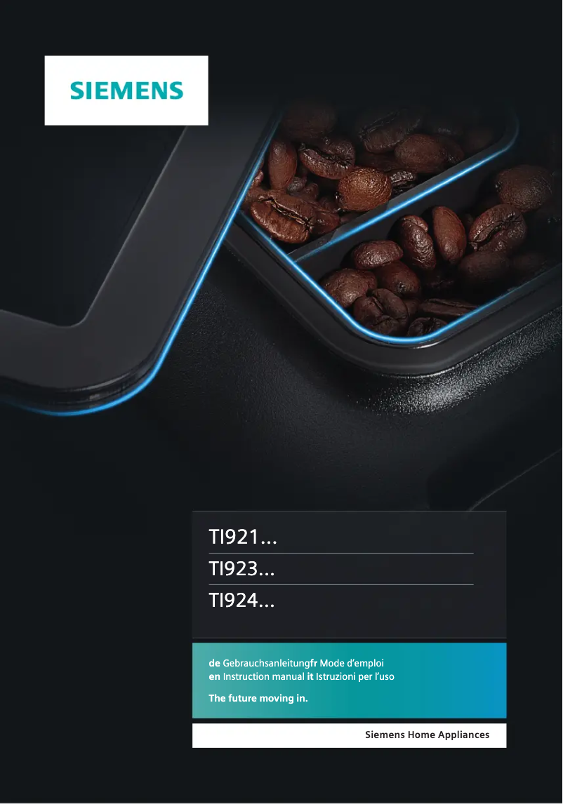 Page 1 de la notice Manuel utilisateur Siemens TI921509DE