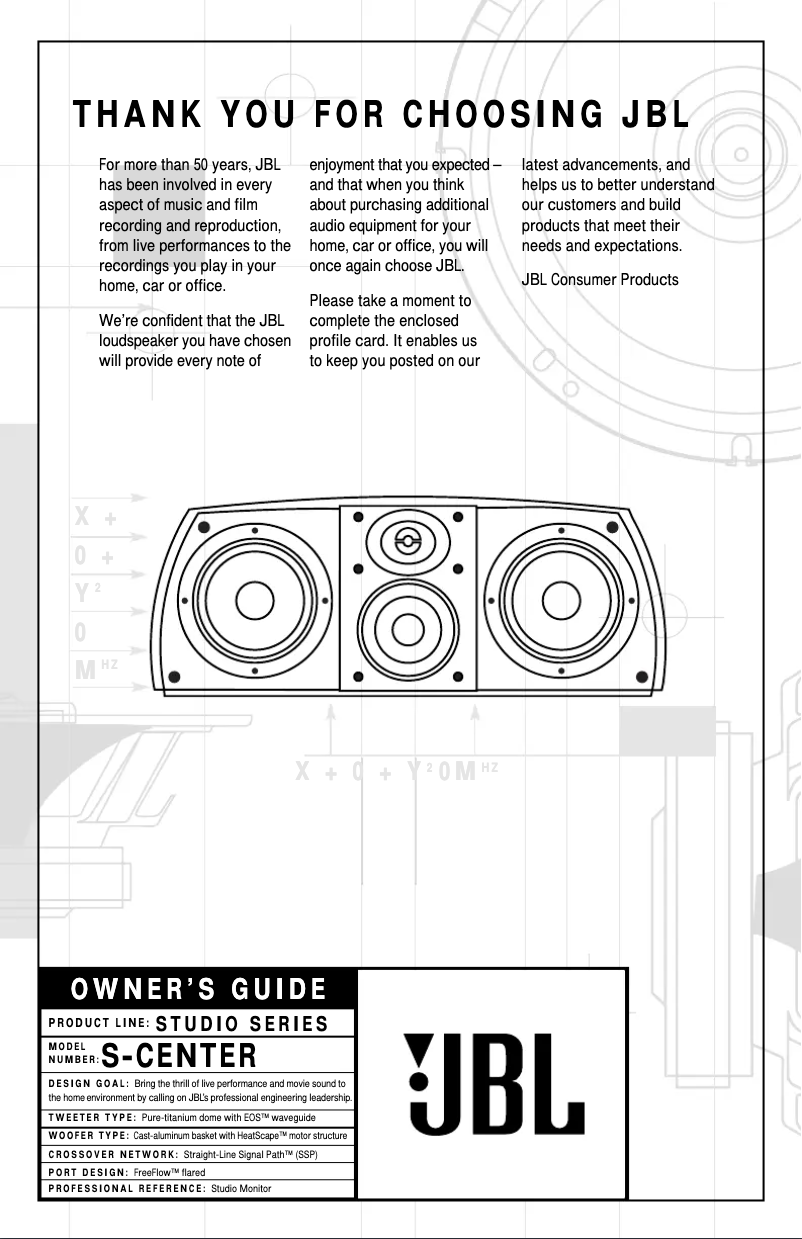 Image de la première page du manuel de l'appareil Synchros S100a