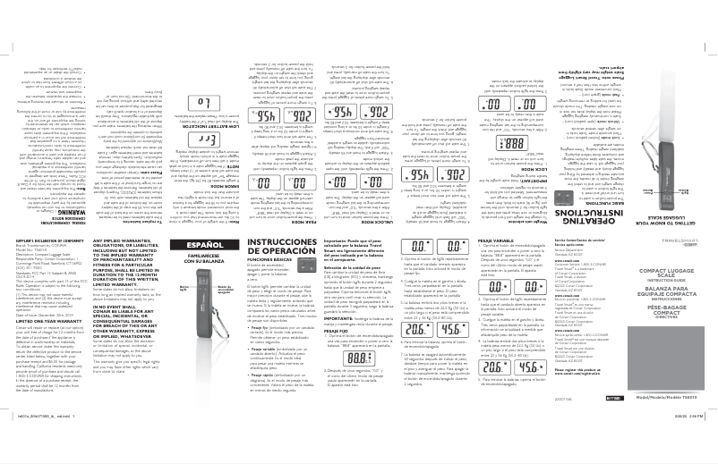 Image de la première page du manuel de l'appareil TS601X