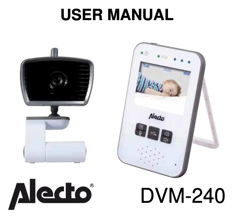 Page n°1 - Manuel utilisateur Alecto DVM-240