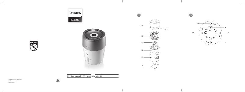Page n°1 - Manuel utilisateur Philips 2000 series HU4805