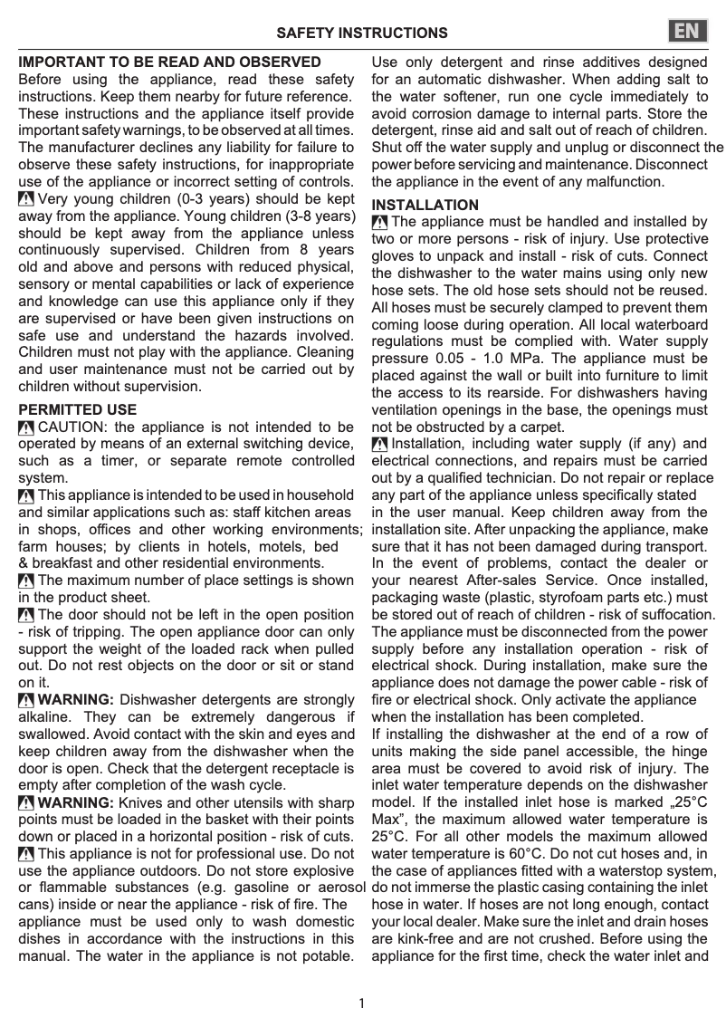 Image de la première page du manuel de l'appareil DSIE 2B10