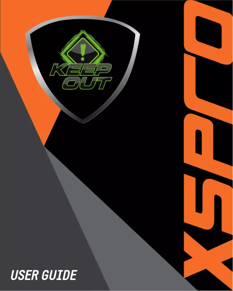 Page 1 de la notice Manuel utilisateur KeepOut X5Pro