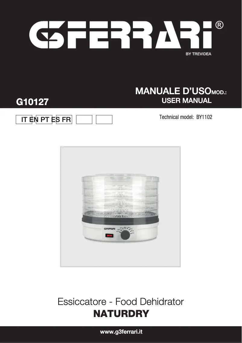 Image de la première page du manuel de l'appareil Naturdry G10127