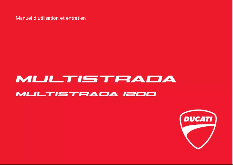 First page image of the manual for Multistrada 1200 (2017)