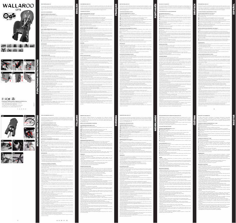 Image de la première page du manuel de l'appareil Wallaroo CFS
