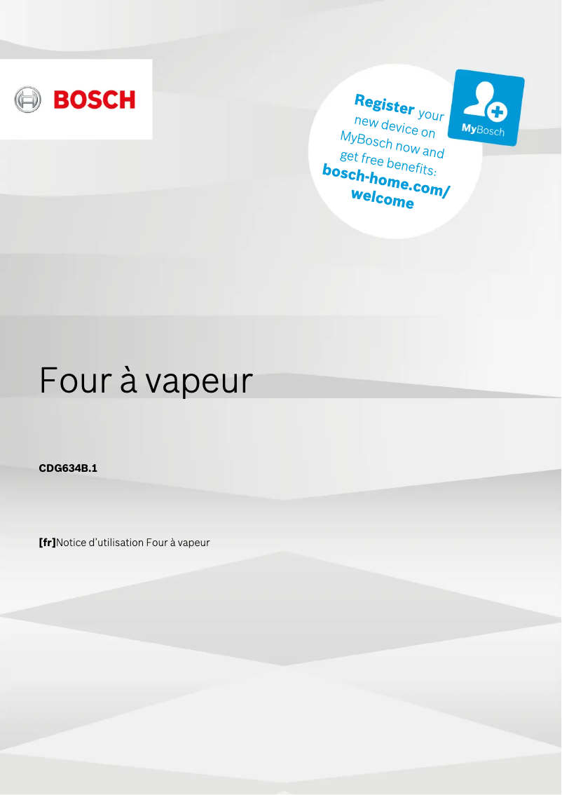 First page image of the manual for CDG634BB1