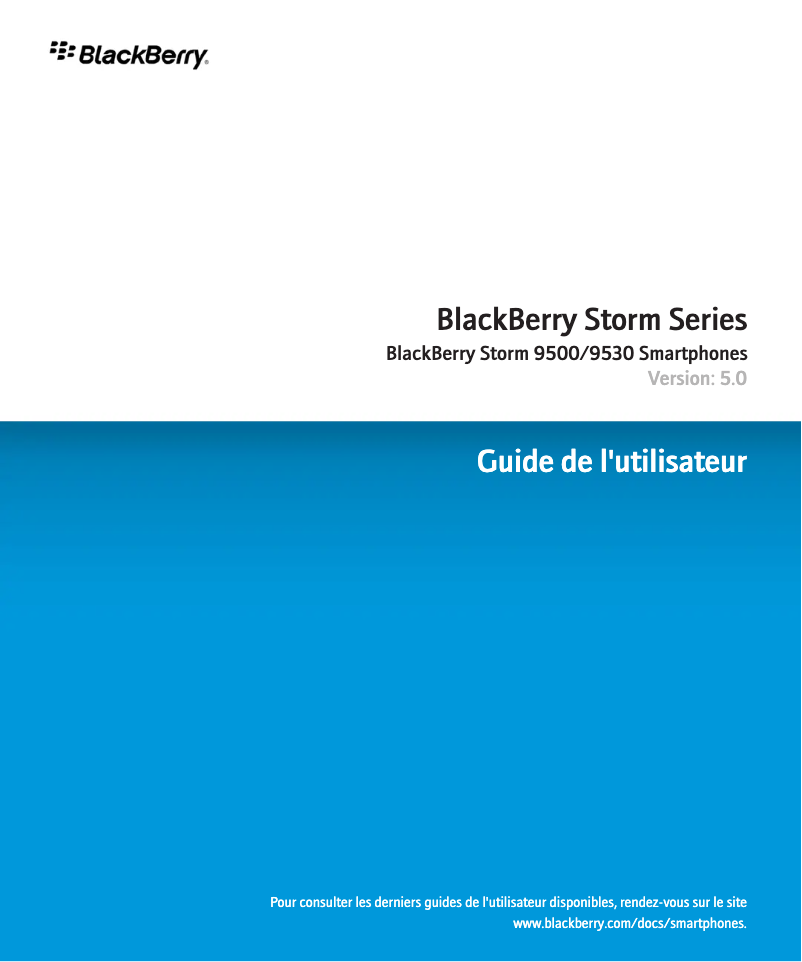 Página 1 del manual Manual de usuario BlackBerry Storm 9530