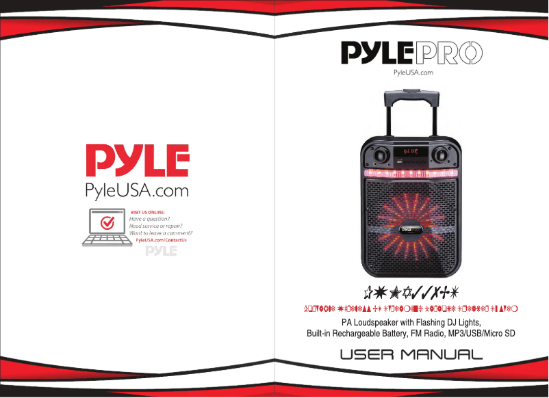 Page 1 de la notice Manuel utilisateur Pyle PWMA337BT