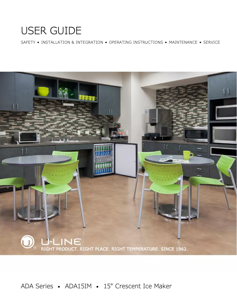 Image de la première page du manuel de l'appareil U-ADA15IMB-00B