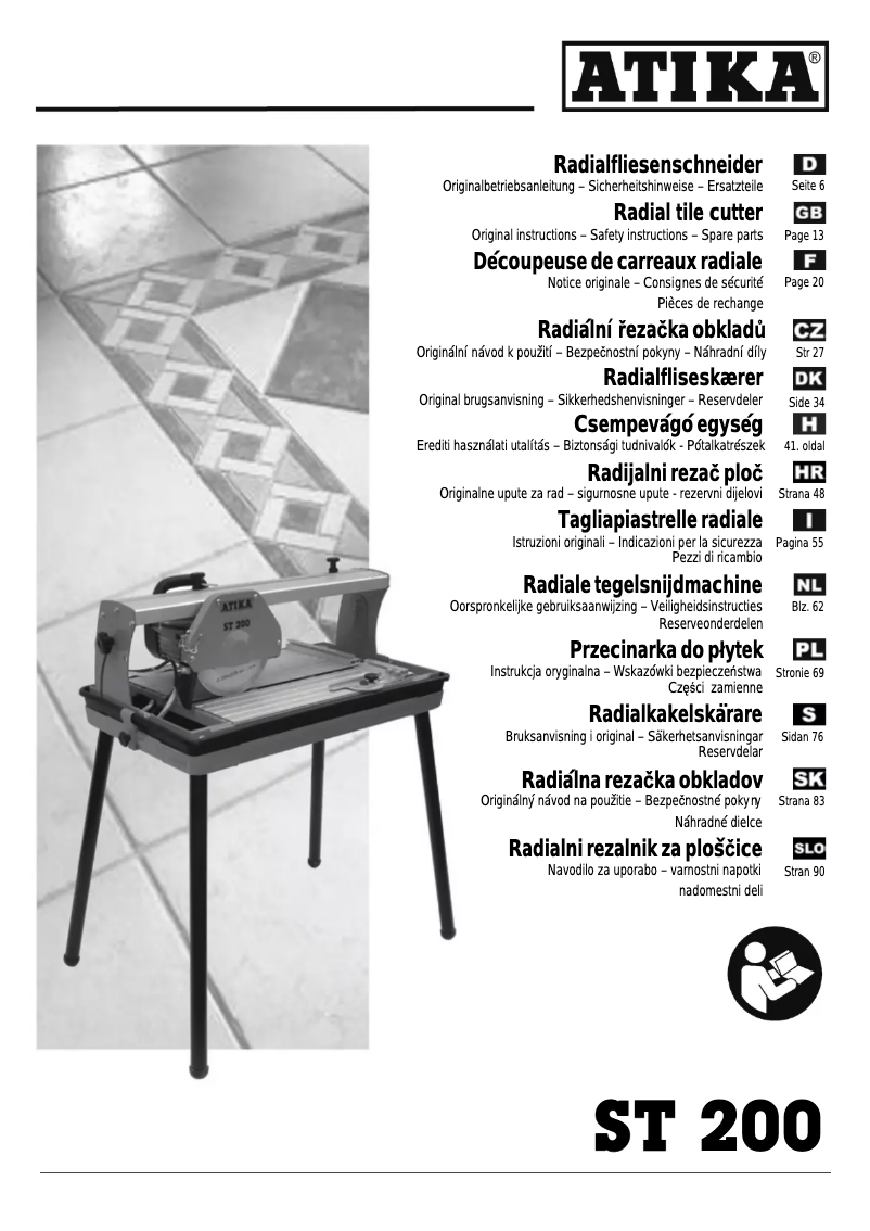 Image de la première page du manuel de l'appareil ST 200