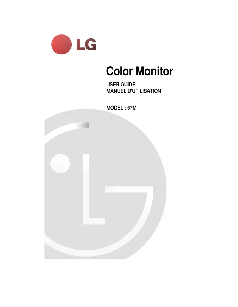 Page n°1 - Manuel utilisateur LG CM536