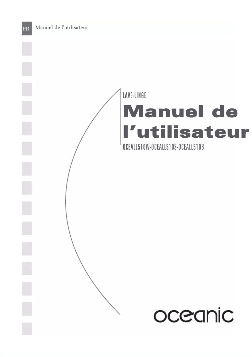 Page 1 de la notice Manuel utilisateur Oceanic OCEALL510W