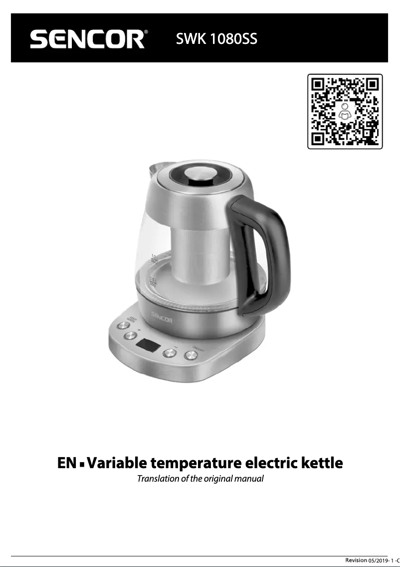 Page n°1 - Manuel utilisateur Sencor SWK 1080SS