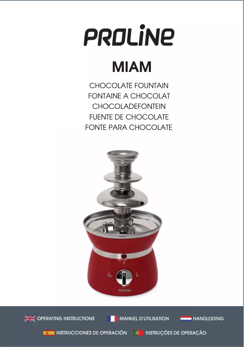 Page n°1 - Manuel utilisateur Proline MIAM