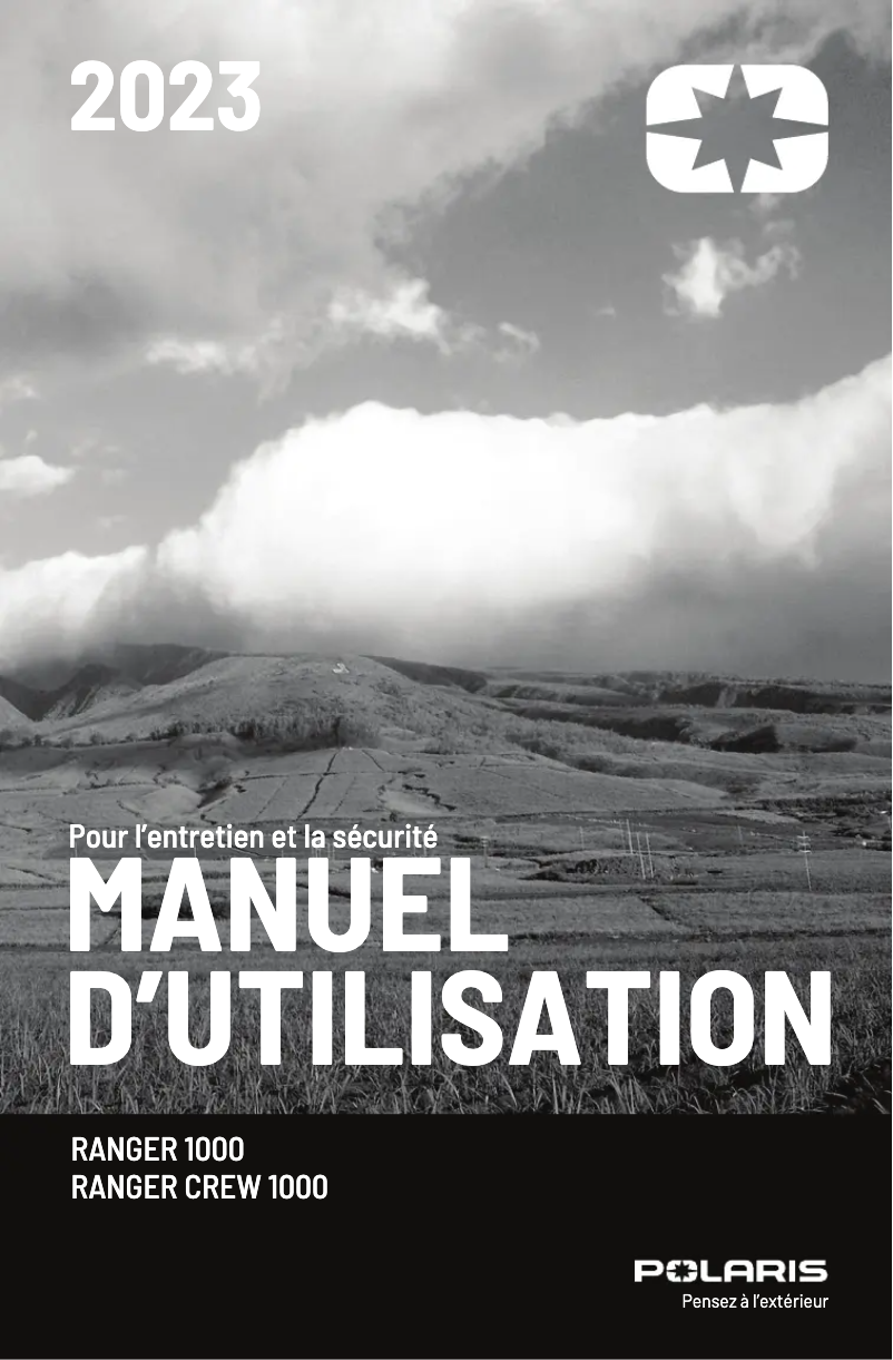 Image de la première page du manuel de l'appareil RANGER 1000 EPS (2023)