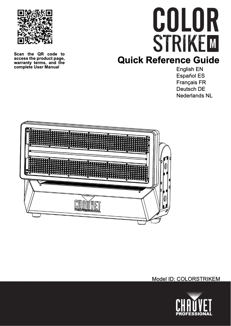 Page n°1 - Manuel utilisateur Chauvet Color Strike M