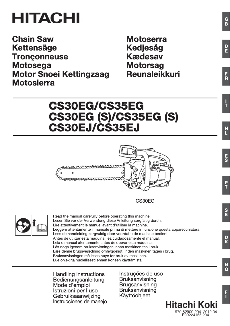 Image de la première page du manuel de l'appareil CS 30EG