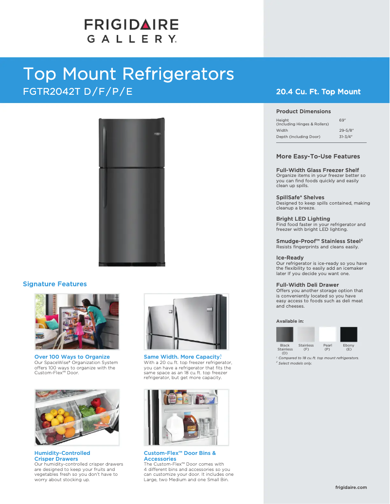 Image de la première page du manuel de l'appareil FGTR2042T