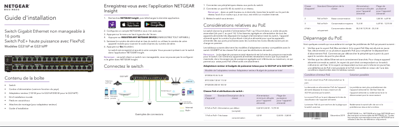Page n°1 - Guide d'installation Netgear GS316P
