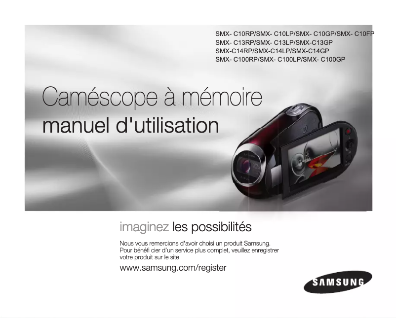 Page n°1 - Manuel utilisateur Samsung SMX-C10LP